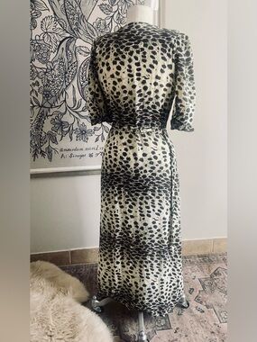 SEA New York  Animal Wrap Midi
Dress